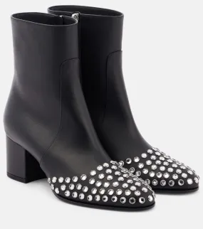 Alaia 60 embellished leather ankle boots