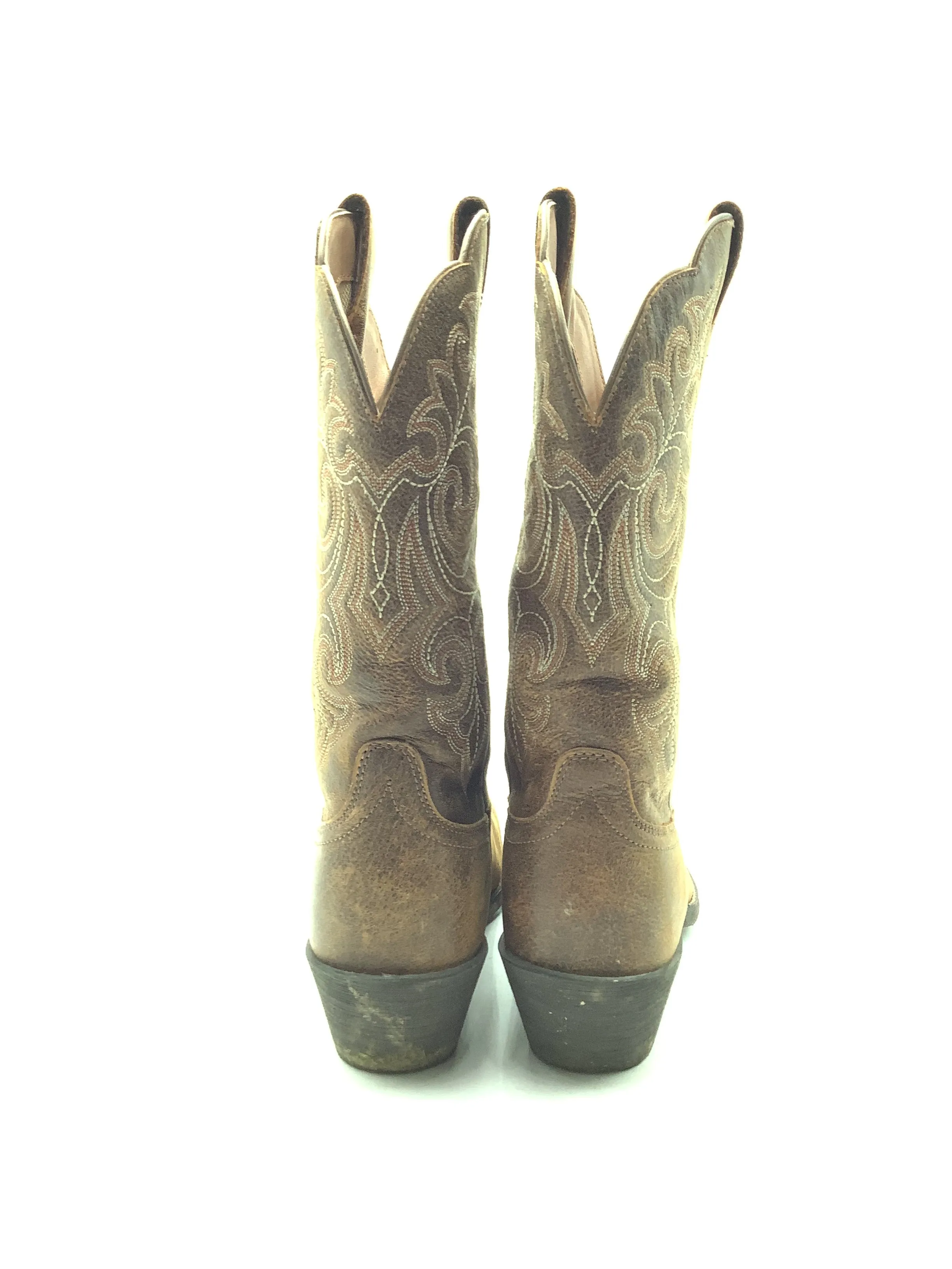 Ariat Women's Western Boot Leather Brown Size: 12
