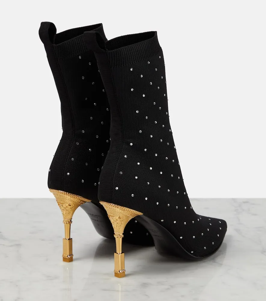 Balmain Moneta embellished ankle boots