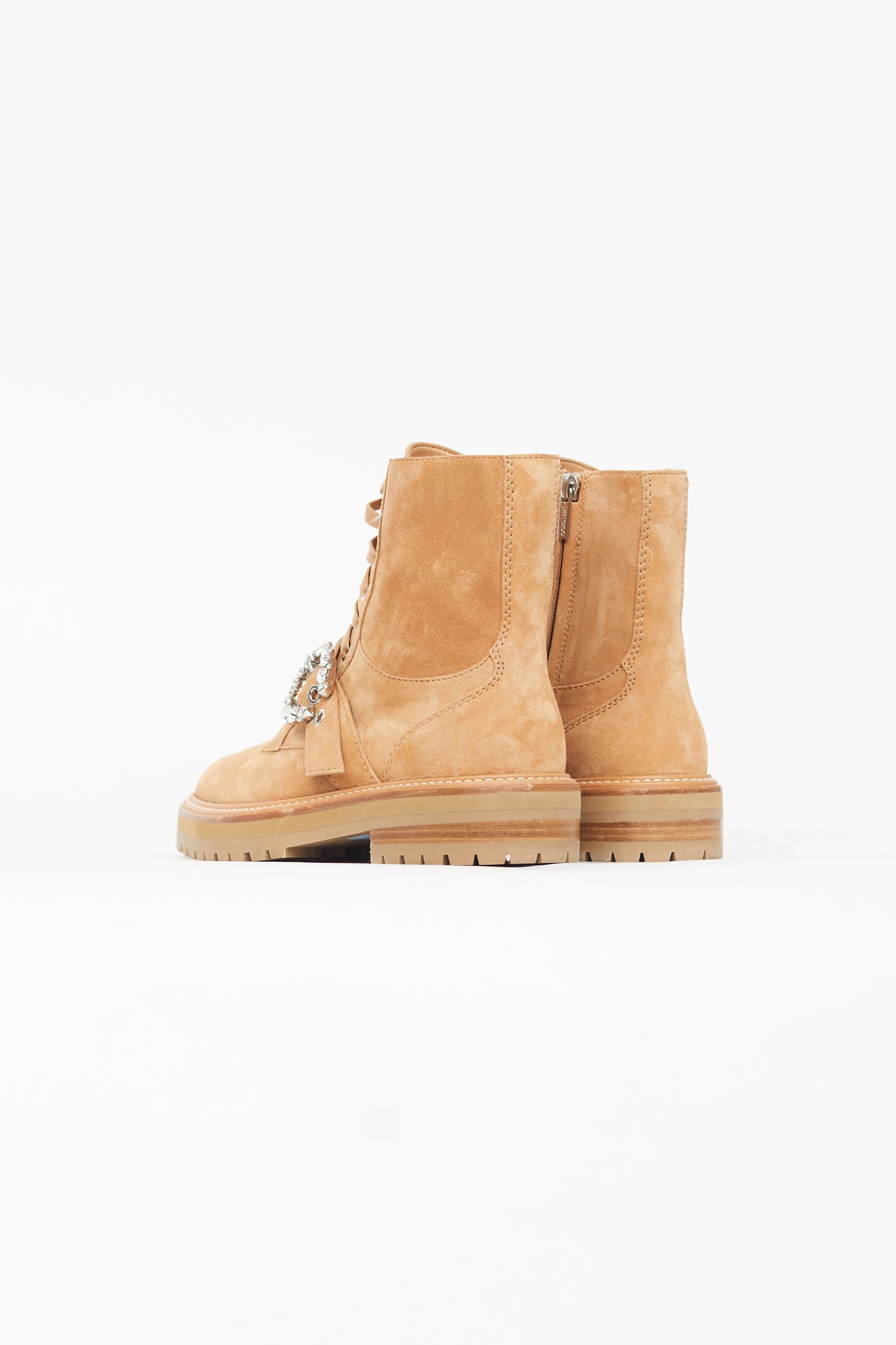 Beige Suede Cora Ankle Boot