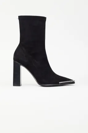Black Suede Mascha Ankle Boot