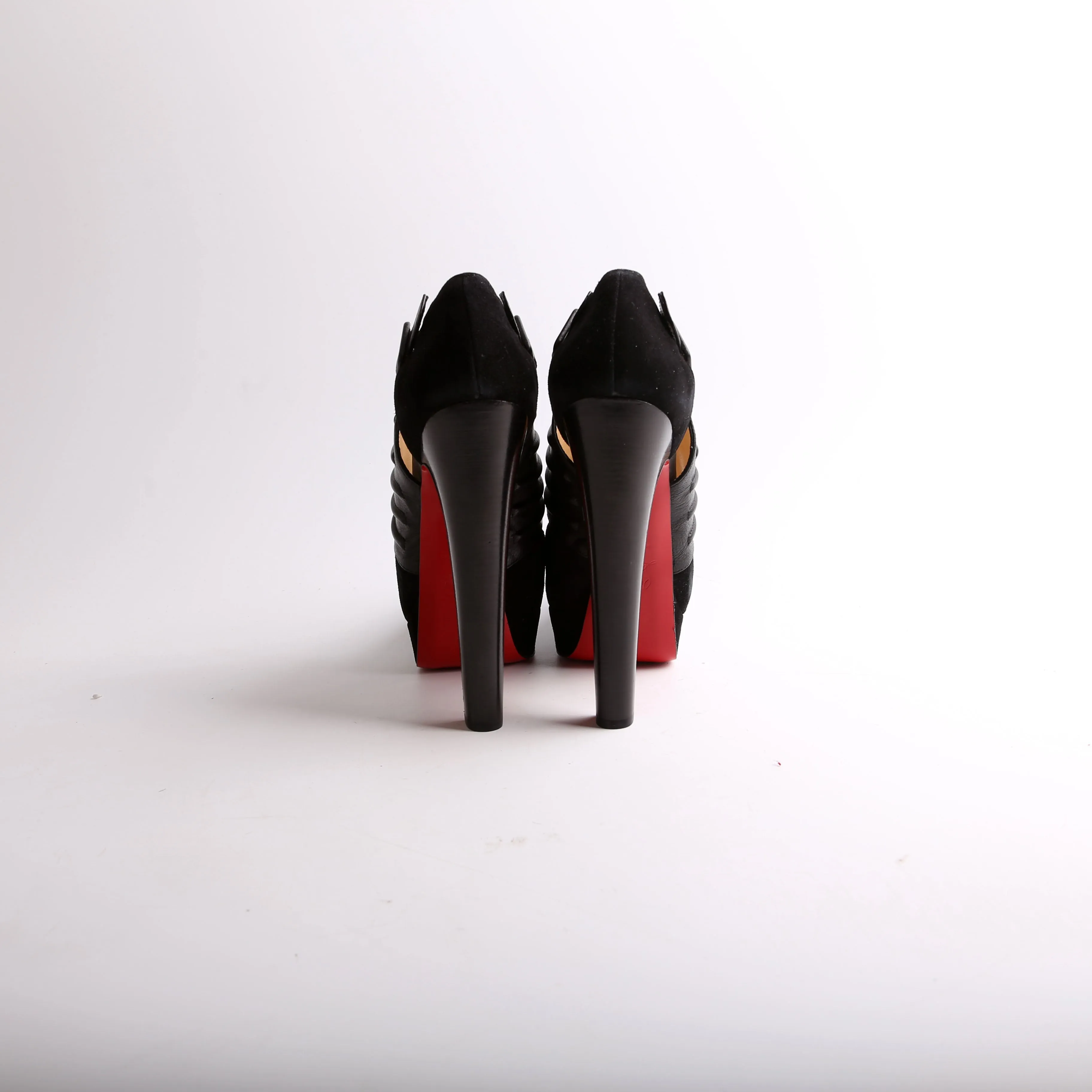 Bye Bye 160MM Suede/Clf Cutout Ankle Boots