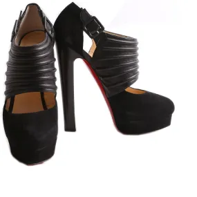 Bye Bye 160MM Suede/Clf Cutout Ankle Boots