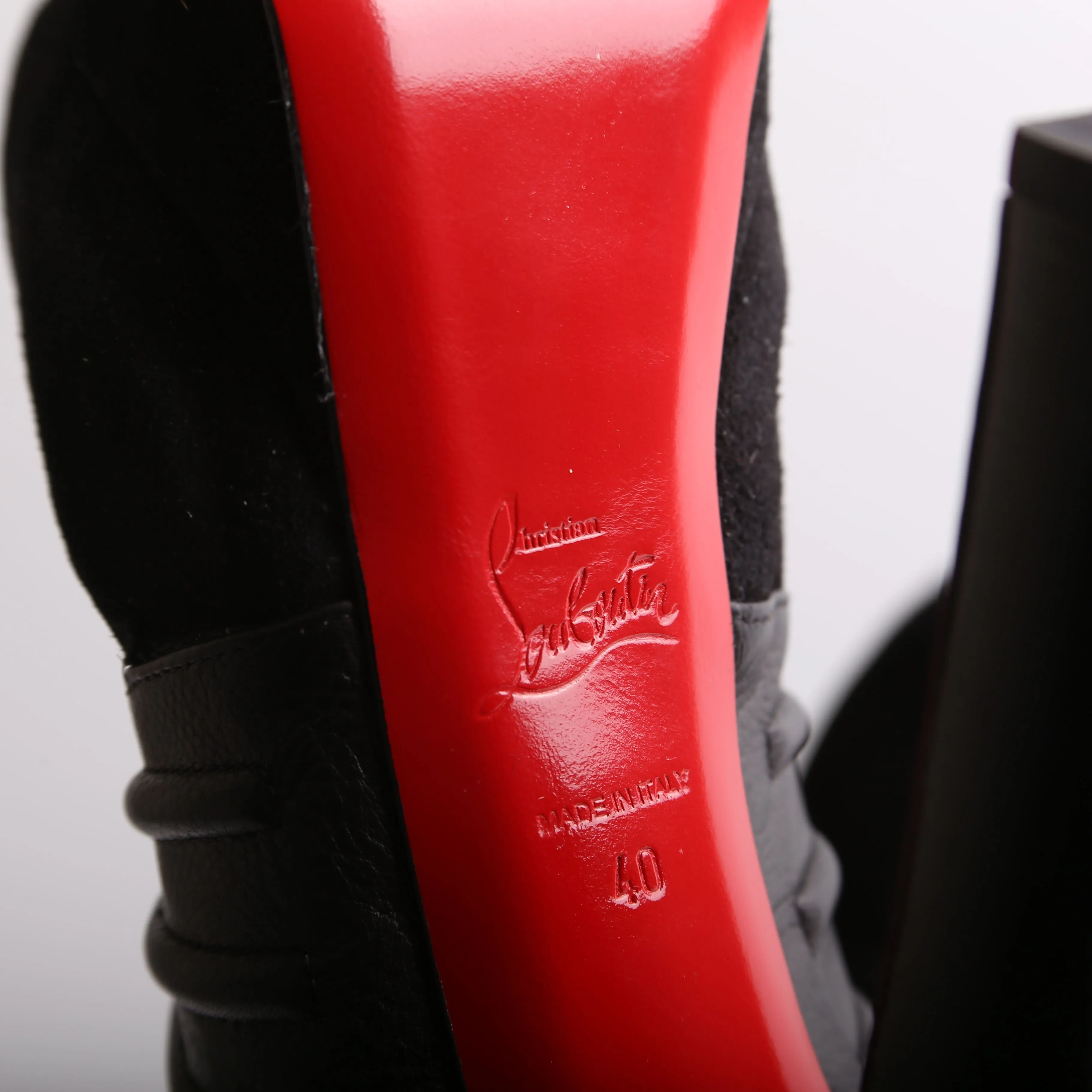 Bye Bye 160MM Suede/Clf Cutout Ankle Boots