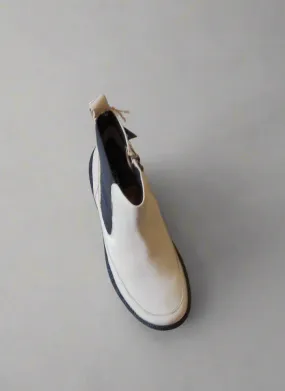 Caprice Beige Leather Ankle Boot