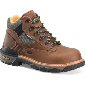 Carolina Men's ConstruCompositeor 5" Waterproof Slip Resist Composite Work Boot - Brown - CA7832
