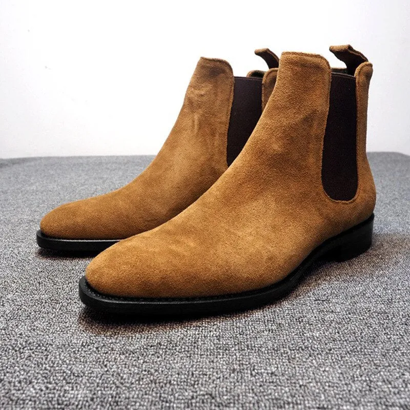Casual Men's Suede High-top Ankle Boots