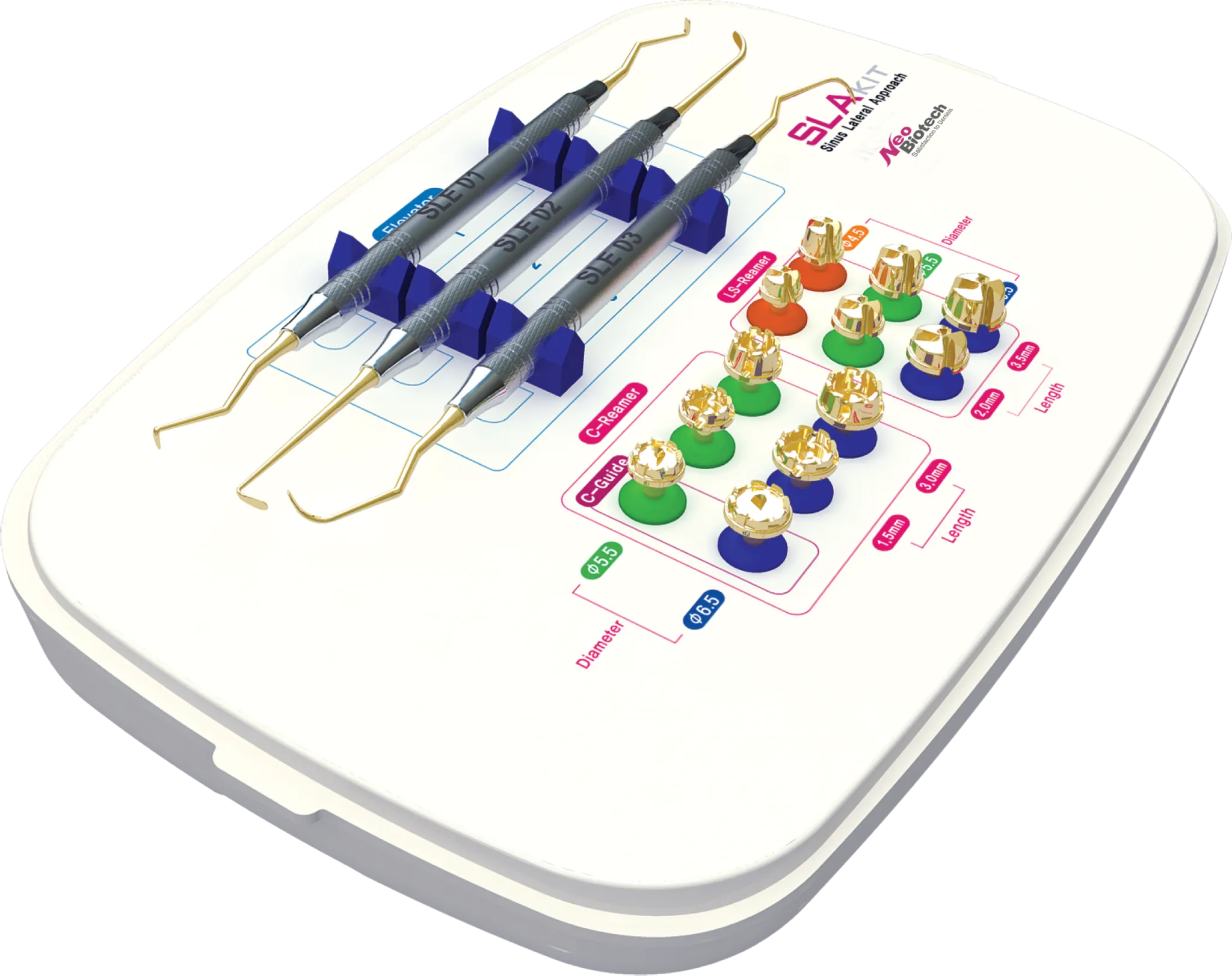 Components for Sinus Lateral Approach Kit (SLA Kit)