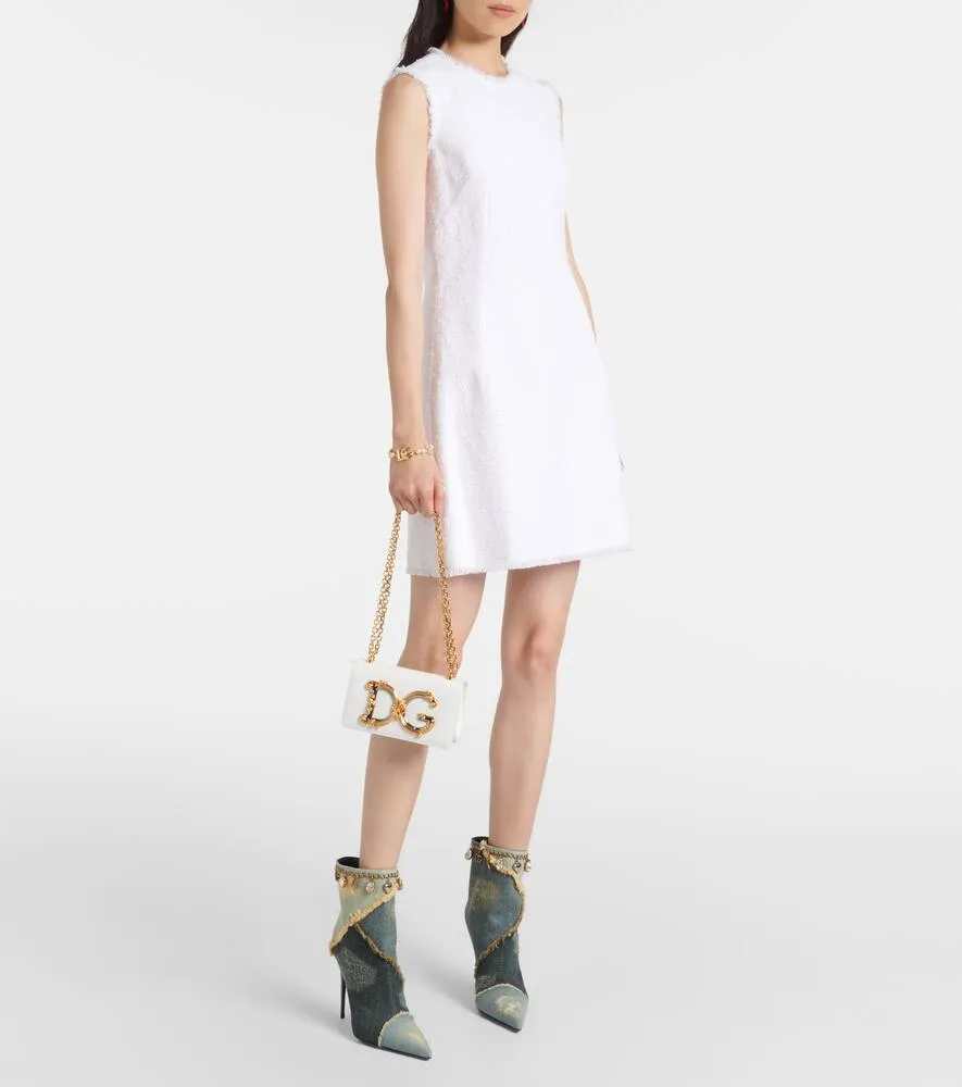 Dolce&Gabbana Embellished denim ankle boots