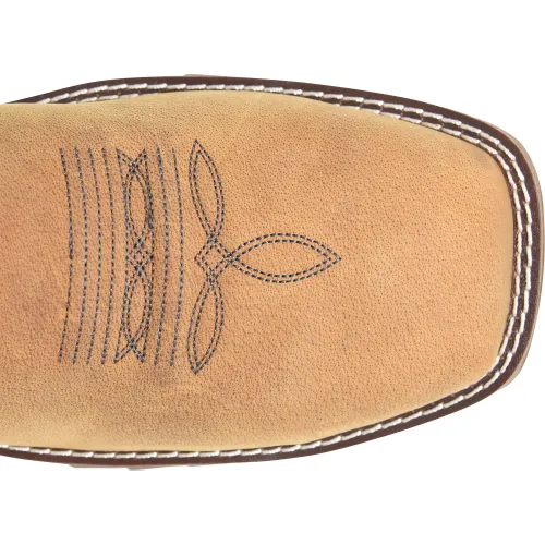 Double H Men's 11" Wide Square Toe Comp Toe Roper Work Boot -Brown- DH5426