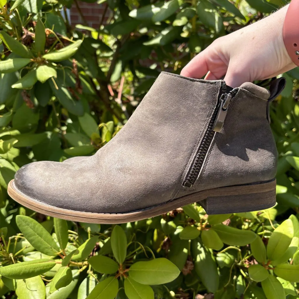 Franco Sarto Keegan Oiled Leather Ankle Boots - Size 7