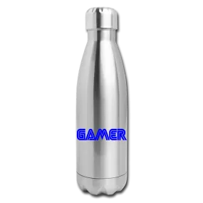 Gamer Word Text Art Insulated Stainless Steel Water Bottle