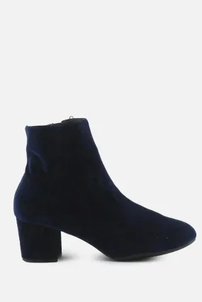 Graceland Zipper Block Ankle Boots | Suede