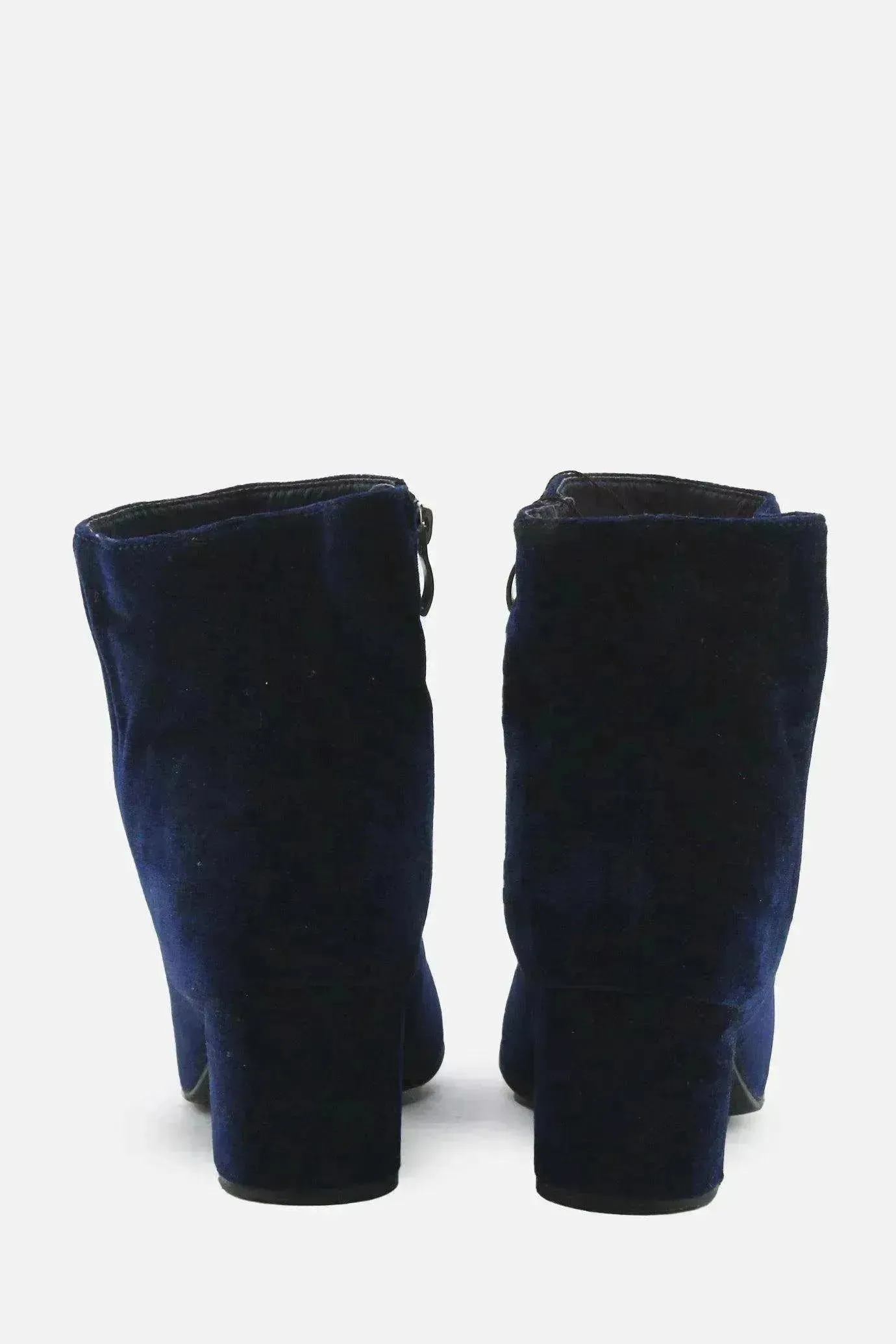 Graceland Zipper Block Ankle Boots | Suede