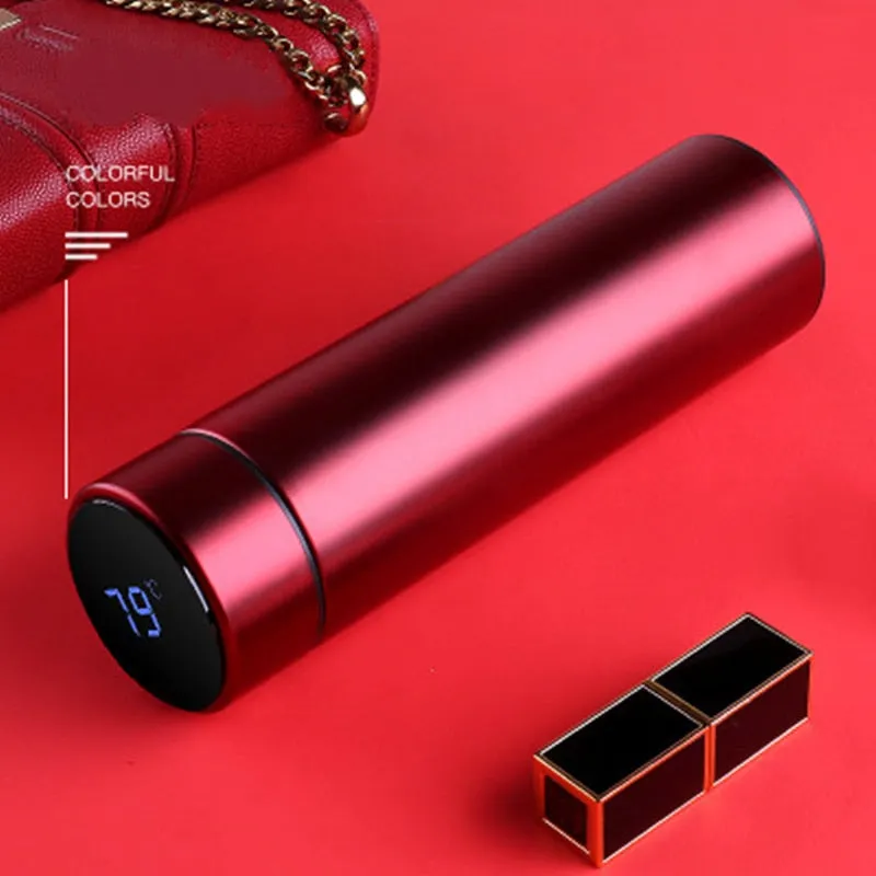 Insulated Water Bottle with Smart Touch Temperature Display