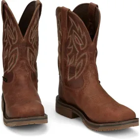 JUSTIN WOLFE 11" NANO COMP TOE RUSSETT BROWN
