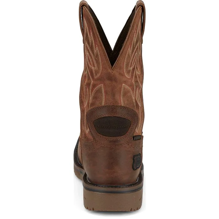 JUSTIN WOLFE 11" NANO COMP TOE RUSSETT BROWN