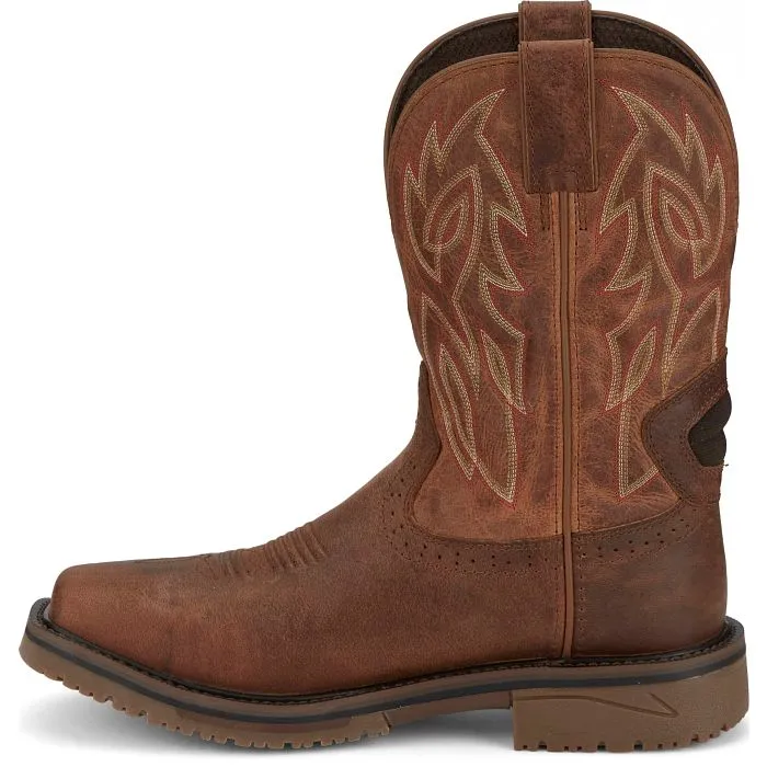 JUSTIN WOLFE 11" NANO COMP TOE RUSSETT BROWN