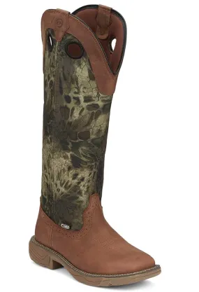 Justin Women's Rush Strike 17 In Snake Resisting Work Boot Russett