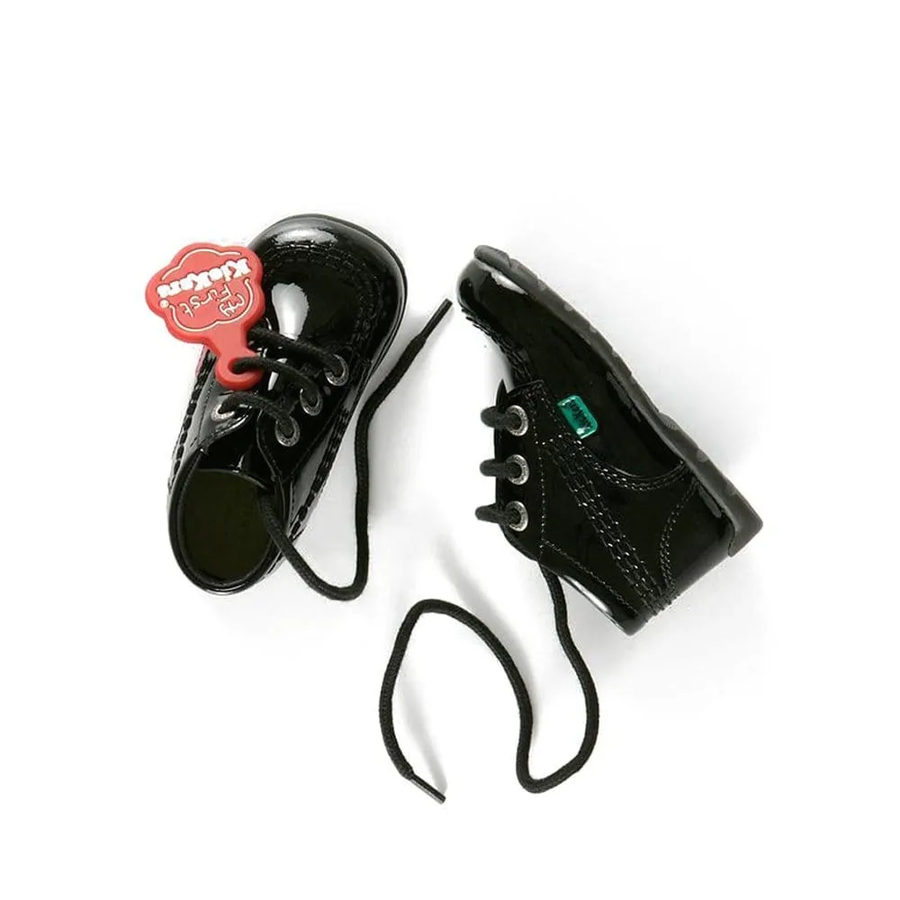 Kickers KICK HI Babies Patent Leather Boots Black