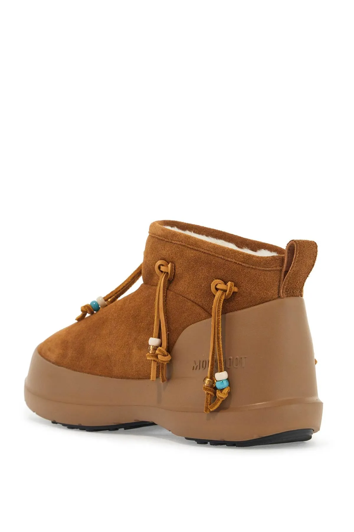 luna low suede beaded 80D2480100 COGNAC