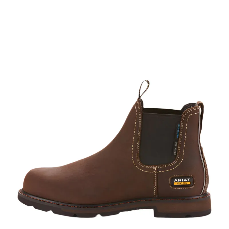 Men's Ariat Groundbreaker Chelsea Waterproof Steel Toe Work Boot 10024983