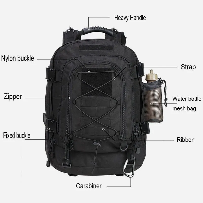 Outdoor Tactical Backpack For Men Multifunctional Hiking Sportsbag