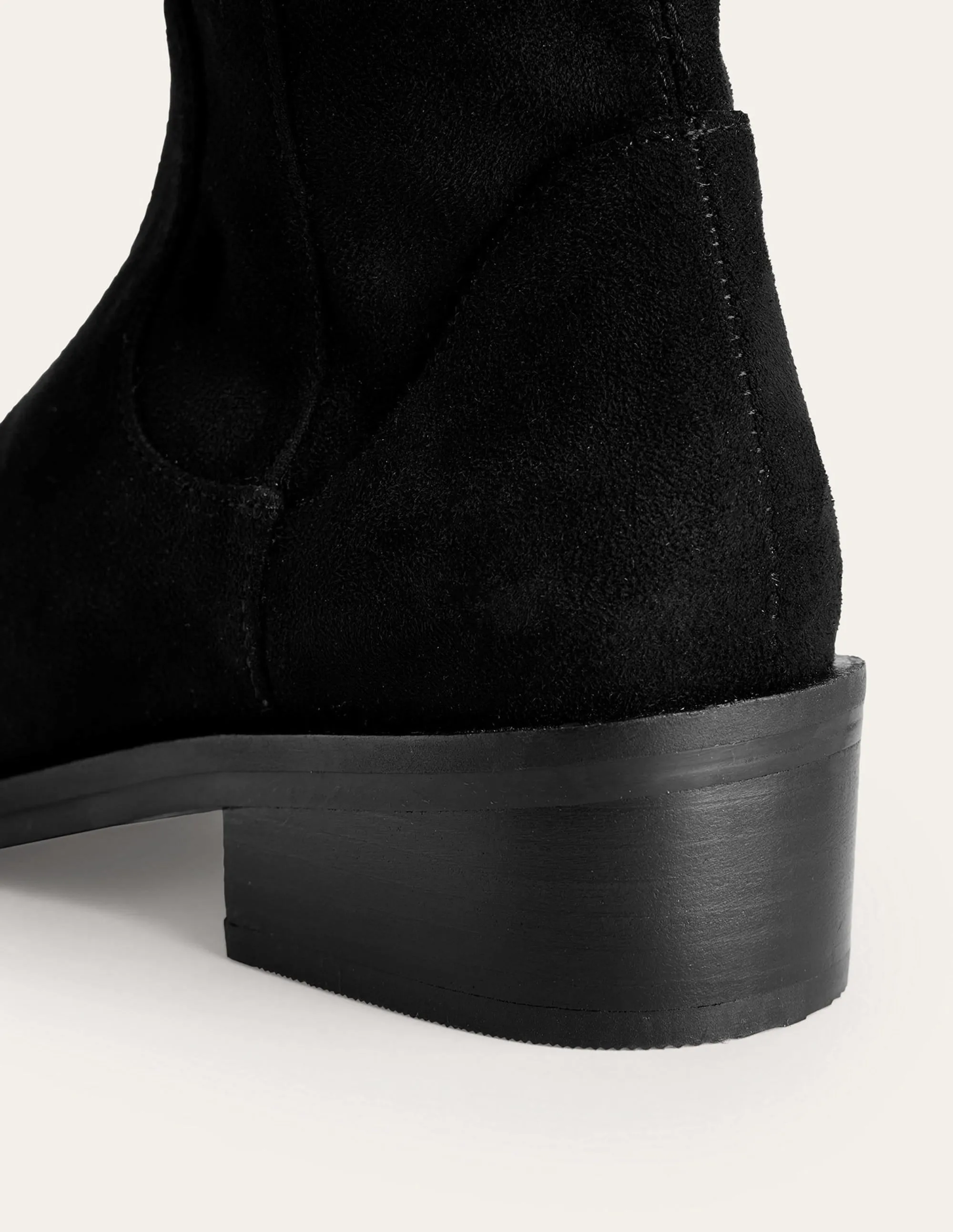 Over-The-Knee Stretch Boots-Black