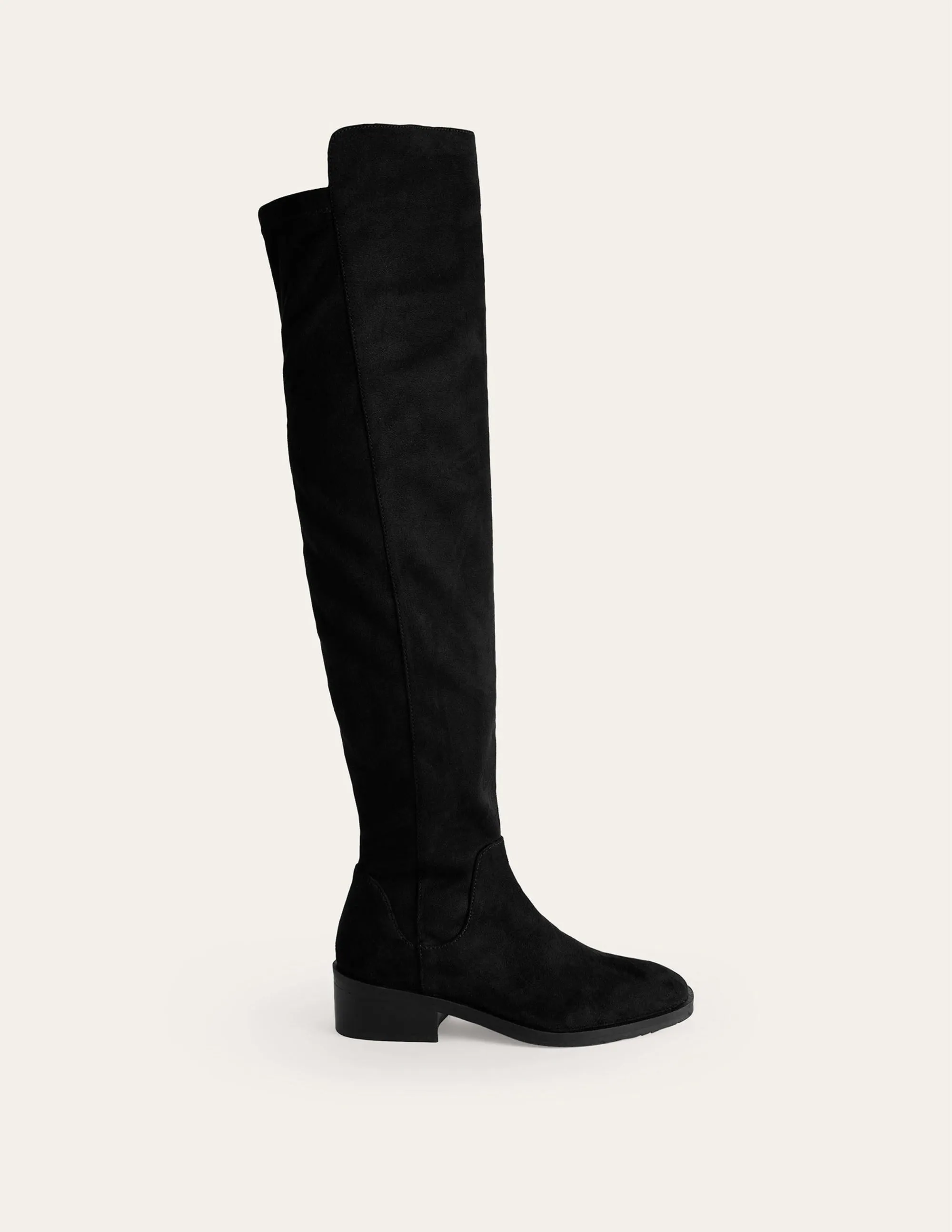 Over-The-Knee Stretch Boots-Black