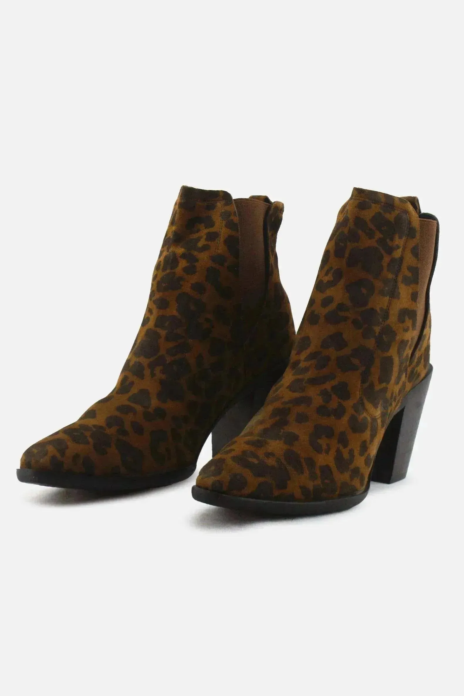 Pons Quintana Stretchable Block Heels Ankle Boots | Suede