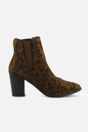 Pons Quintana Stretchable Block Heels Ankle Boots | Suede