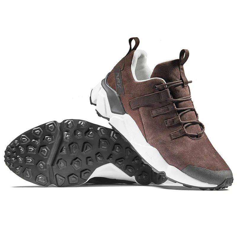 RAX 2017 New Men's Suede Leather Waterproof Cushioning Hiking Shoes Anti-skid Breathable Outdoor Trekking Boot Sneakers
