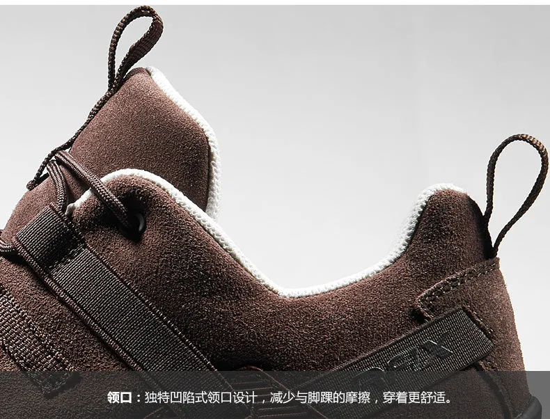 RAX 2017 New Men's Suede Leather Waterproof Cushioning Hiking Shoes Anti-skid Breathable Outdoor Trekking Boot Sneakers