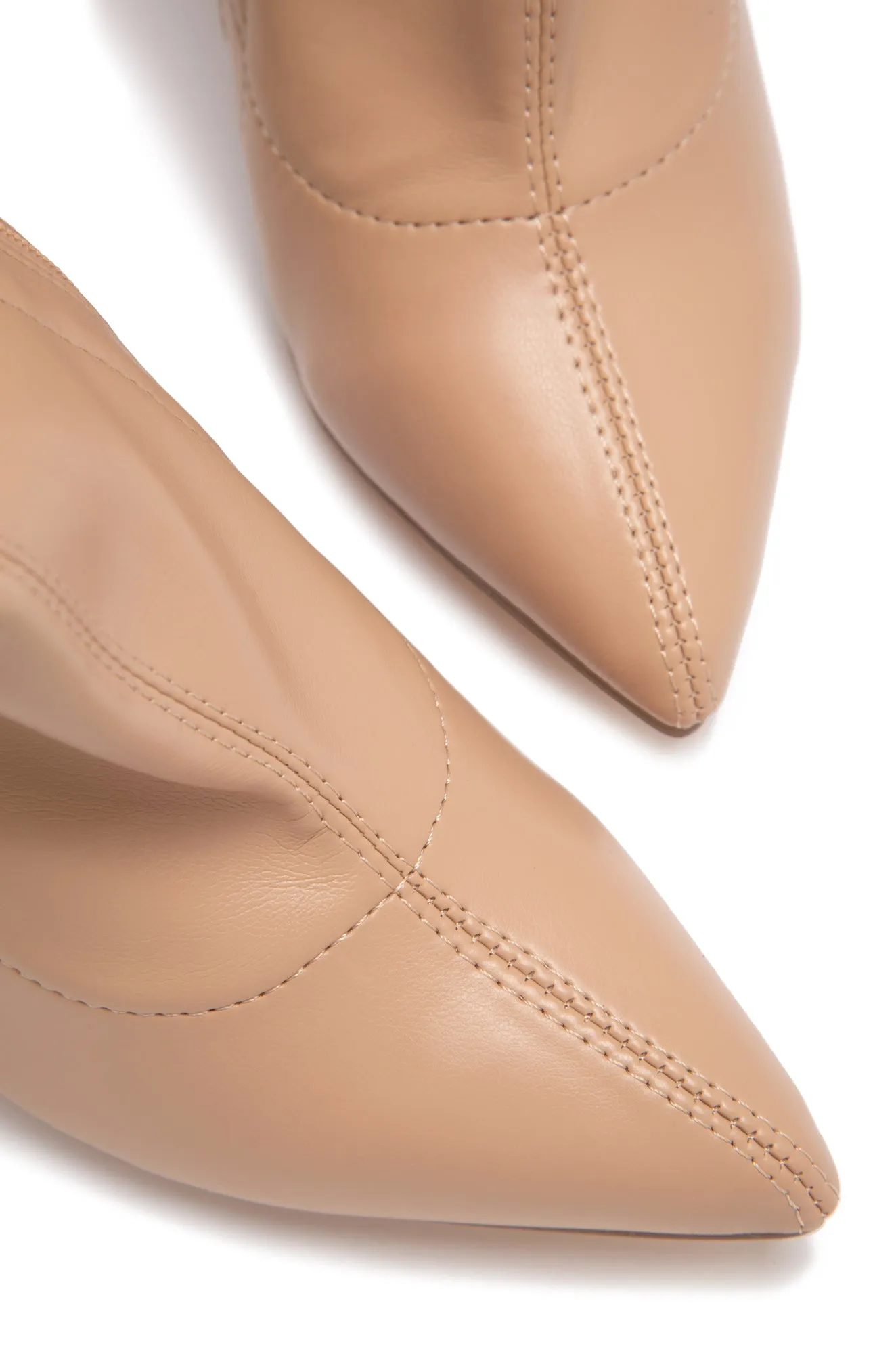 Sultry Touch OVER THE KNEE BOOTS - Nude