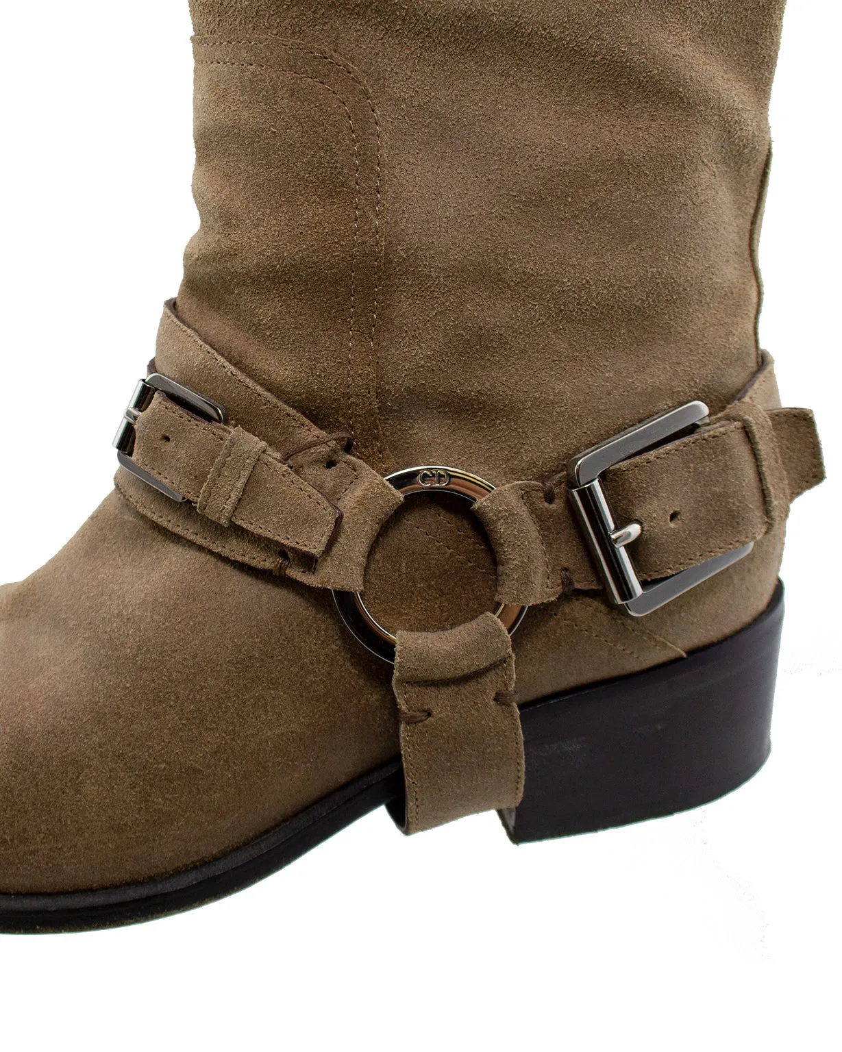 Taupe Suede Over-the-Knee Boots