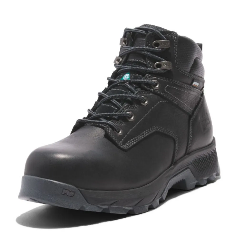 Timberland PRO Titan Men's 6" Waterproof Composite Toe Work Boot TB0A5T7K001 - Black