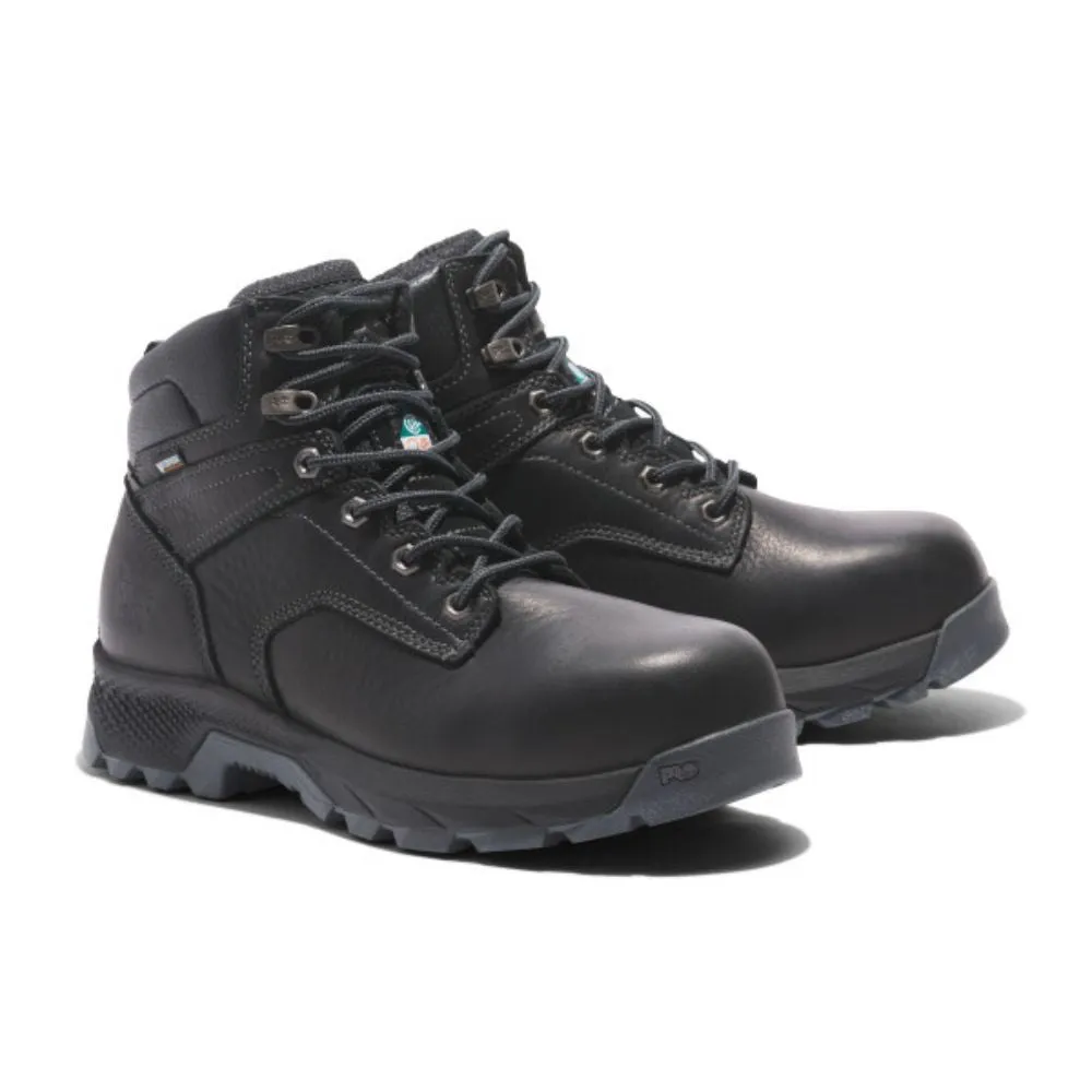 Timberland PRO Titan Men's 6" Waterproof Composite Toe Work Boot TB0A5T7K001 - Black