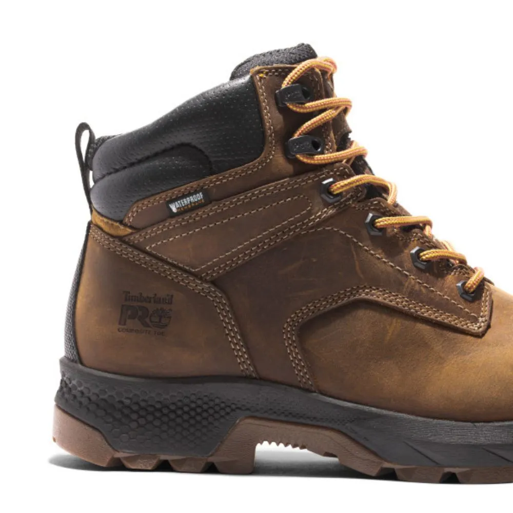Timberland PRO Titan Men's 6" Waterproof Composite Toe Work Boot TB0A5T87214 - Brown