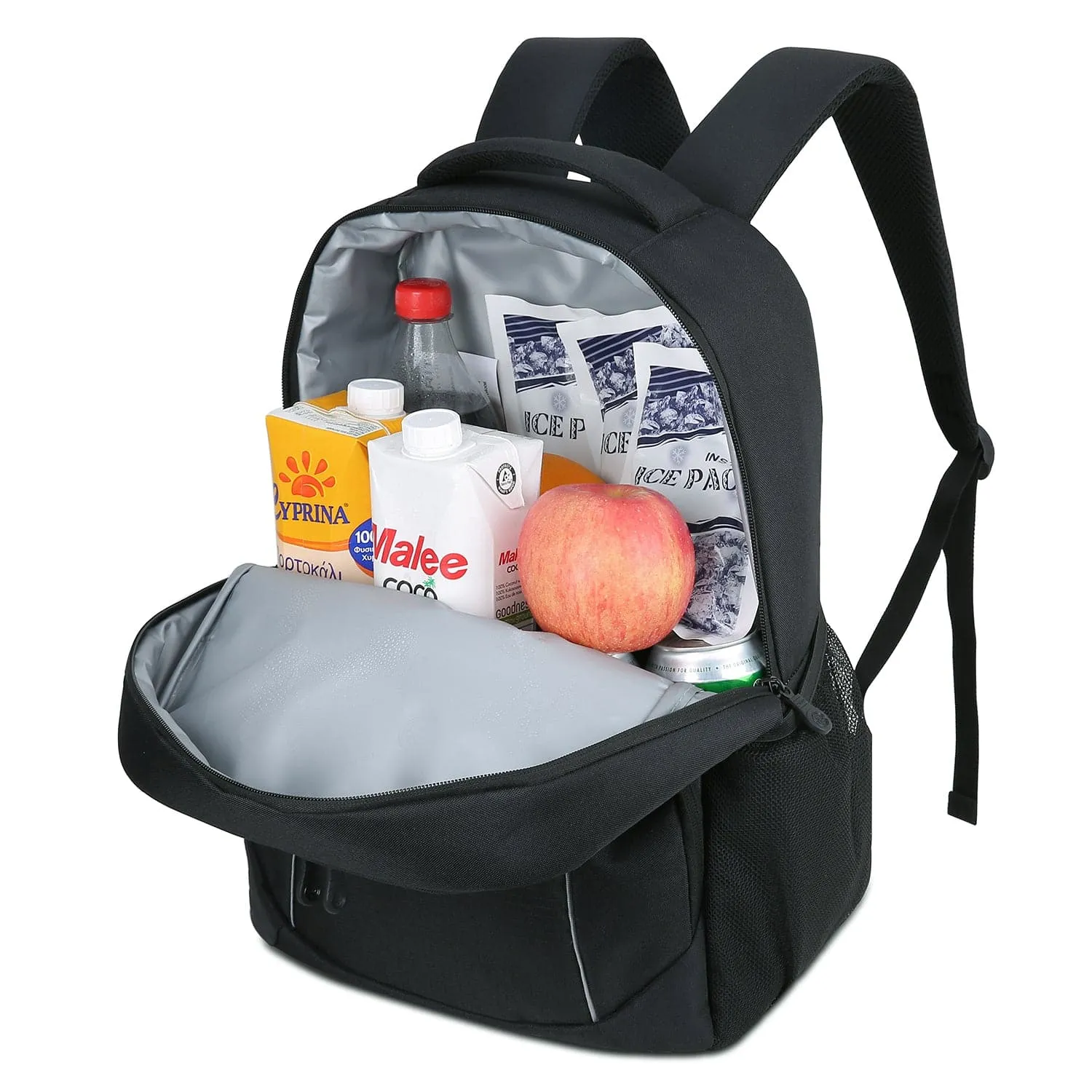 TOURIT 25 Can Soft Sided Cooler Backpack Leakproof Insulated Coolers Bag for Travel, Beach, Hiking, Camping, Fishing, Picnic, Black