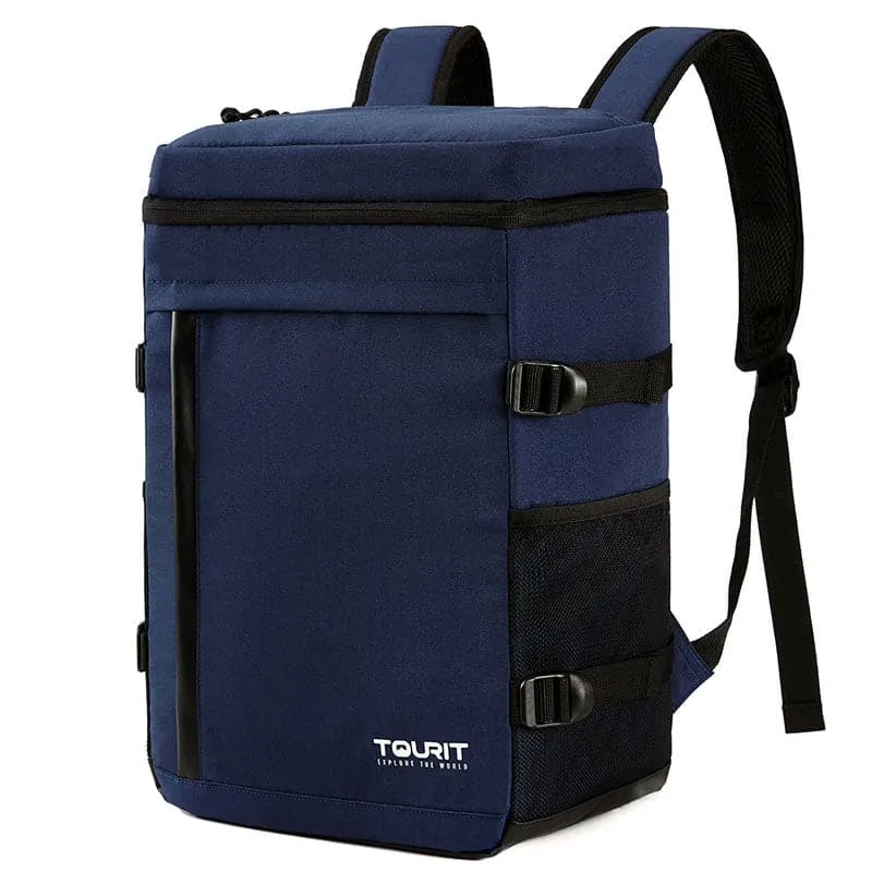 TOURIT 32 Cans Soft Sided Cooler Backpack Leakproof Insulated Coolers Bag for Lunch Camping Hiking, Black