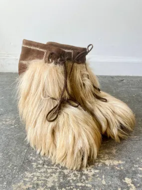 Vintage Pichette French Fur Boots