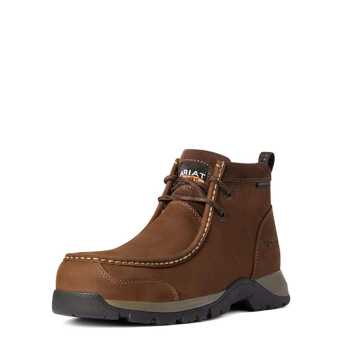 WMS Edge LTE Moc Composite Toe Work Boot Brown