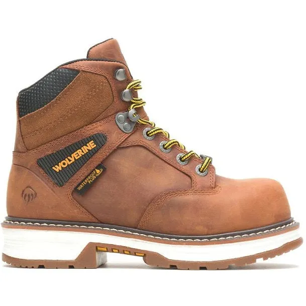 Wolverine Women's Hellcat UltraSpring 6" WP Work Boot - Brown - W211155