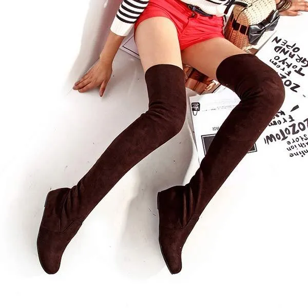 Women's Flat Over-the-Knee Boots 92875273C