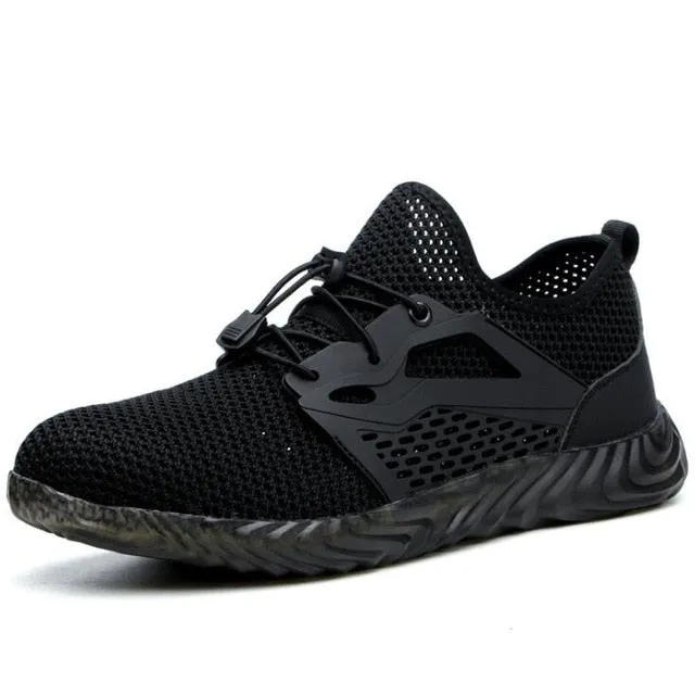 XPUHGM Air Mesh Steel Toe Work Shoes Breathable Working Shoes Man Safety Lightweight Puncture-Proof Safety Boots Dropshipping
