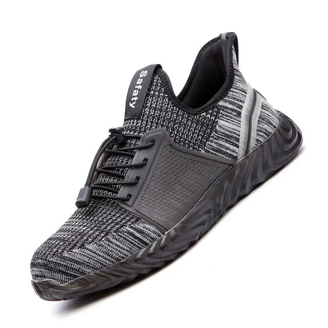 XPUHGM Air Mesh Steel Toe Work Shoes Breathable Working Shoes Man Safety Lightweight Puncture-Proof Safety Boots Dropshipping