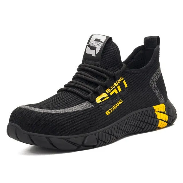 XPUHGM Air Mesh Steel Toe Work Shoes Breathable Working Shoes Man Safety Lightweight Puncture-Proof Safety Boots Dropshipping