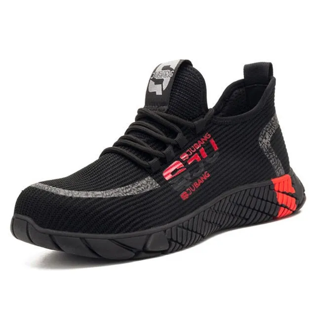 XPUHGM Air Mesh Steel Toe Work Shoes Breathable Working Shoes Man Safety Lightweight Puncture-Proof Safety Boots Dropshipping