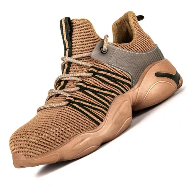 XPUHGM Air Mesh Steel Toe Work Shoes Breathable Working Shoes Man Safety Lightweight Puncture-Proof Safety Boots Dropshipping