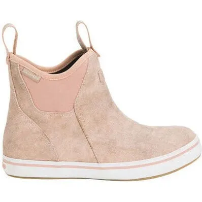 Xtratuf Women's Leather 6" Waterproof Ankle Deck Work Boot -Pink- XWAL400